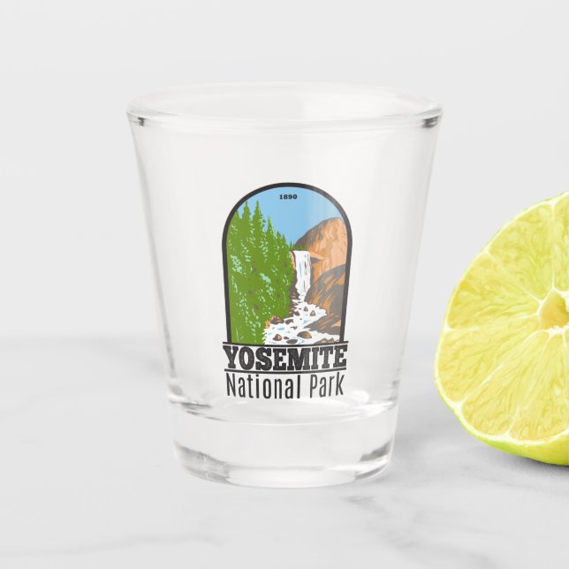 Yosemite National Park California Vernal Fall Shot Glass (Front)