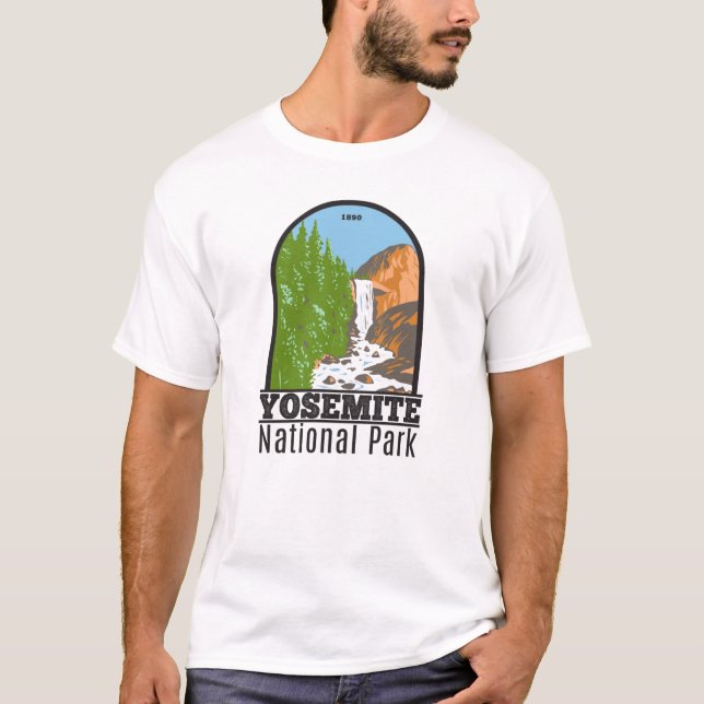 Yosemite National Park California Vernal Fall T-Shirt (Front)