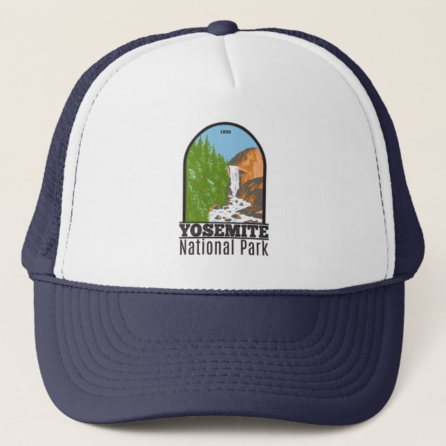 Yosemite National Park California Vernal Fall  Trucker Hat (Front)