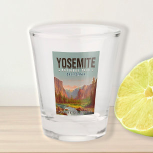 Yosemite National Park California Vintage 1960s Shot Glass