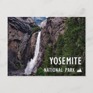 Yosemite National Park California Waterfall Postcard