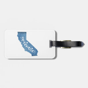 Yosemite National Park California Wood Grain Luggage Tag