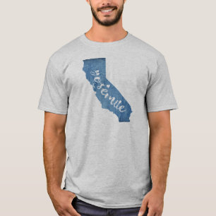 Yosemite National Park California Wood Grain T-Shirt