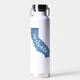 Yosemite National Park California Wood Grain Water Bottle