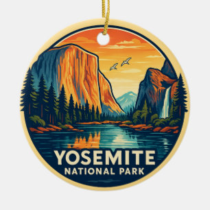 Yosemite National Park Ceramic Tree Decoration