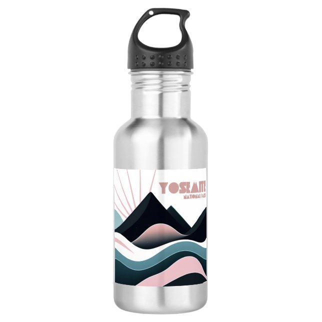 Yosemite National Park Coloured Hills 532 Ml Water Bottle (Front)