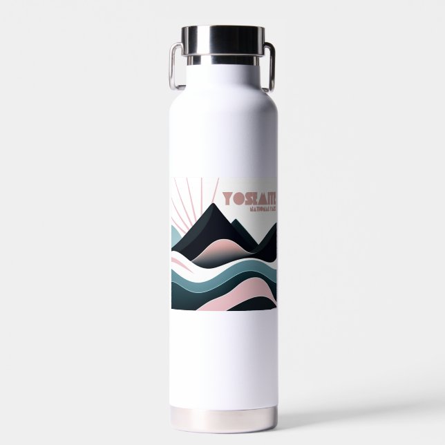 Yosemite National Park Coloured Hills Water Bottle (Front)