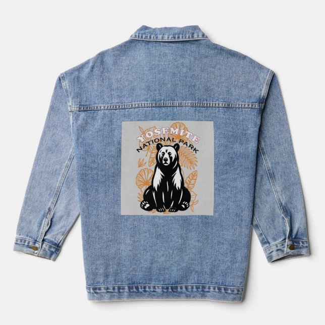 Yosemite national park denim jacket (Back)