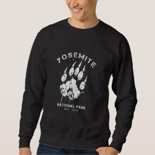 Yosemite National Park Family Vacation Bear Pawpri Sweatshirt