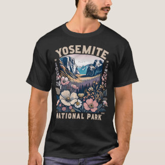 Yosemite National Park Floral T-Shirt
