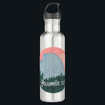 Yosemite National Park Half Dome Art Pink 710 Ml Water Bottle<br><div class="desc">Check out this awesome coloured pencil art of Yosemite National Park in California. Collect all the parks, I'm creating new ones all the time. Check out my shop for more hiking, camping, vanlife, birds and lots more! You can also find this design on tees, mugs, stickers, pillows and magnets. Be...</div>