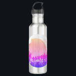 Yosemite National Park Half Dome Art Purple 710 Ml Water Bottle<br><div class="desc">Check out this awesome coloured pencil art of Yosemite National Park in California. Collect all the parks, I'm creating new ones all the time. Check out my shop for more hiking, camping, vanlife, birds and lots more! You can also find this design on tees, mugs, stickers, pillows and magnets. Be...</div>