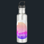 Yosemite National Park Half Dome Art Purple 710 Ml Water Bottle<br><div class="desc">Check out this awesome coloured pencil art of Yosemite National Park in California. Collect all the parks, I'm creating new ones all the time. Check out my shop for more hiking, camping, vanlife, birds and lots more! You can also find this design on tees, mugs, stickers, pillows and magnets. Be...</div>