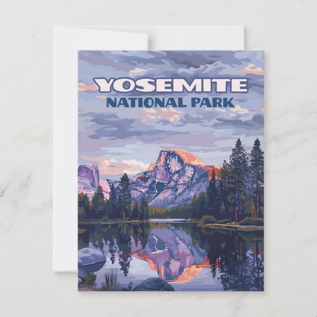 Yosemite National Park Half Dome California Card (Front)