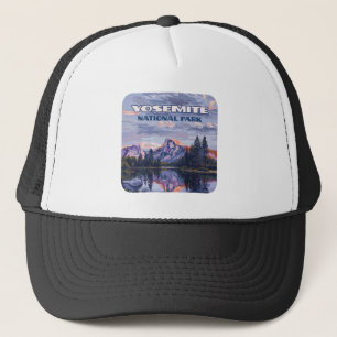 Yosemite National Park Half Dome California Sunset Trucker Hat