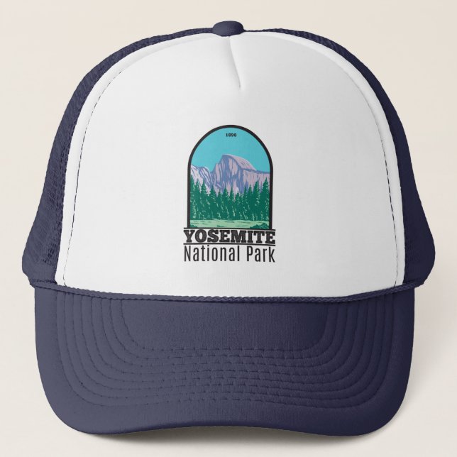Yosemite National Park Half Dome California Trucker Hat (Front)