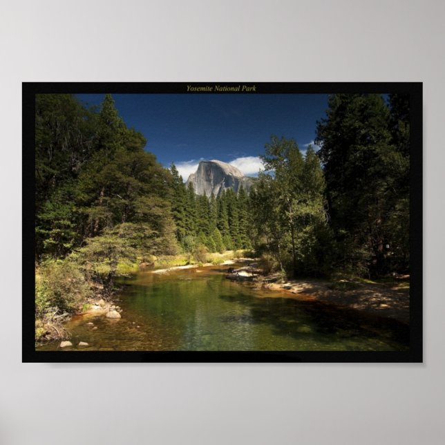 Yosemite National Park & Half Dome Picture Poster (Front)