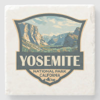 Yosemite National Park Illustration Retro Badge