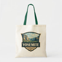 Yosemite National Park Illustration Retro Badge