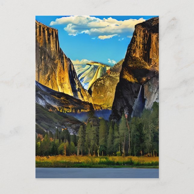Yosemite National Park is a renowned national park Postcard (Front)