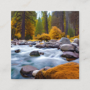Yosemite National Park is a renowned national park Square Business Card