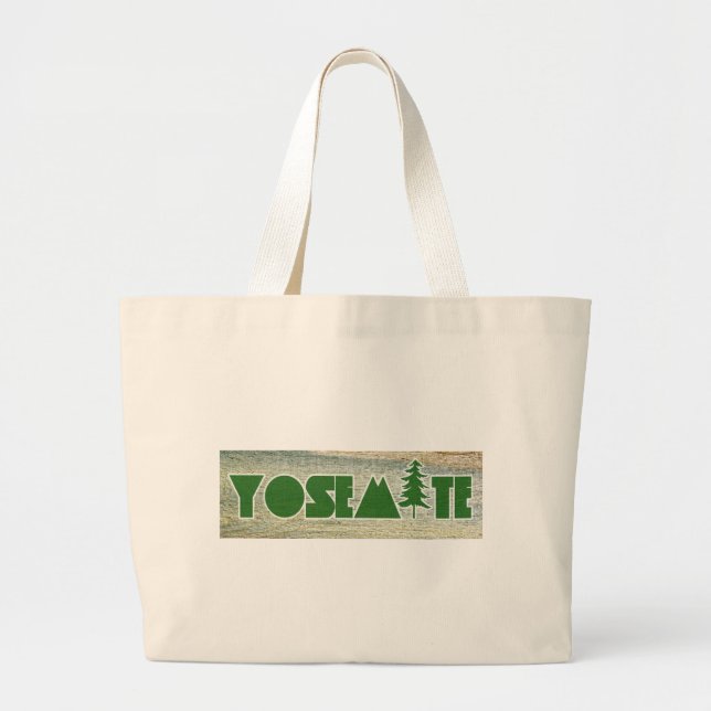 Yosemite National Park Large Tote Bag (Front)