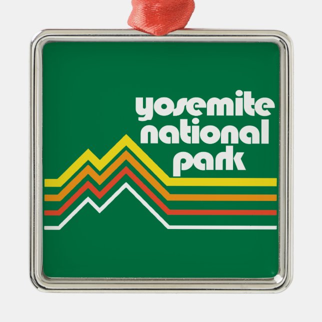 Yosemite National Park Metal Tree Decoration (Front)
