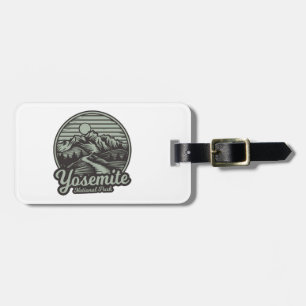Yosemite National Park Mountain Trail Luggage Tag