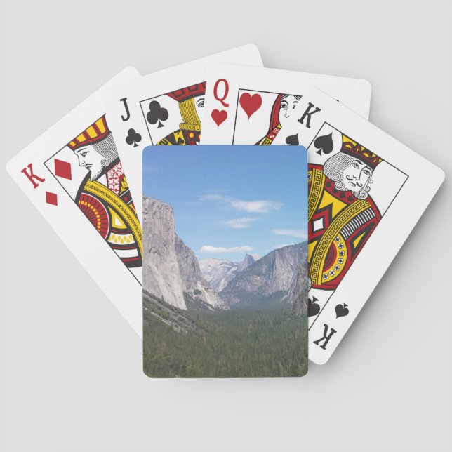 Yosemite National Park Mountain Valley Scenic Playing Cards (Back)