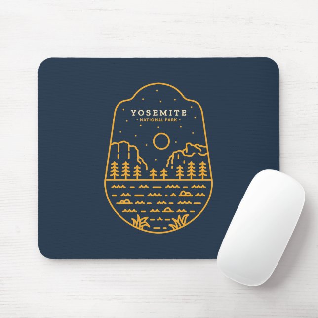 Yosemite National Park Mouse Mat (With Mouse)