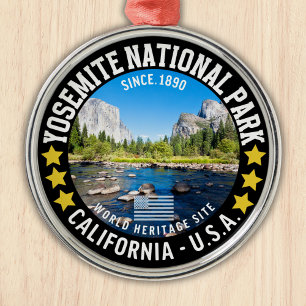 Yosemite National Park Photo Landscape Metal Tree Decoration