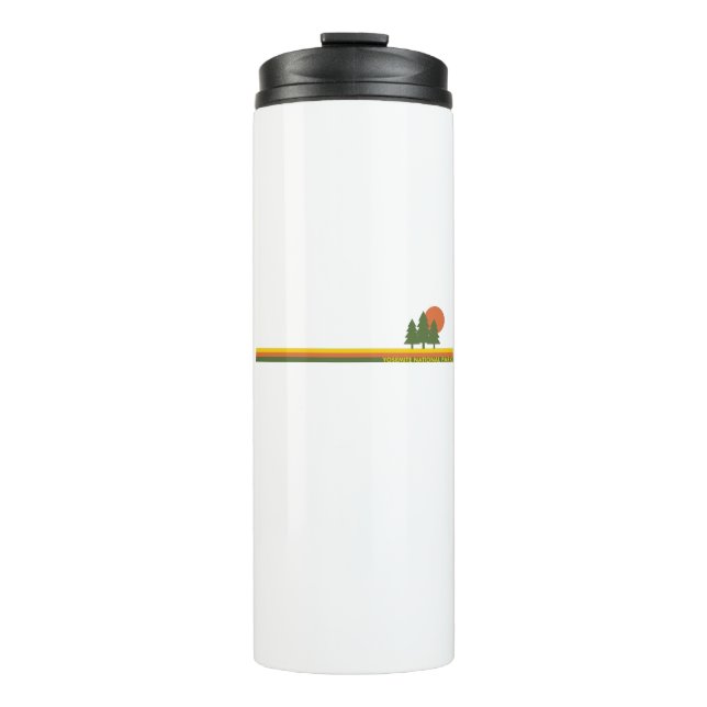 Yosemite National Park Pine Trees Sun Thermal Tumbler (Front)