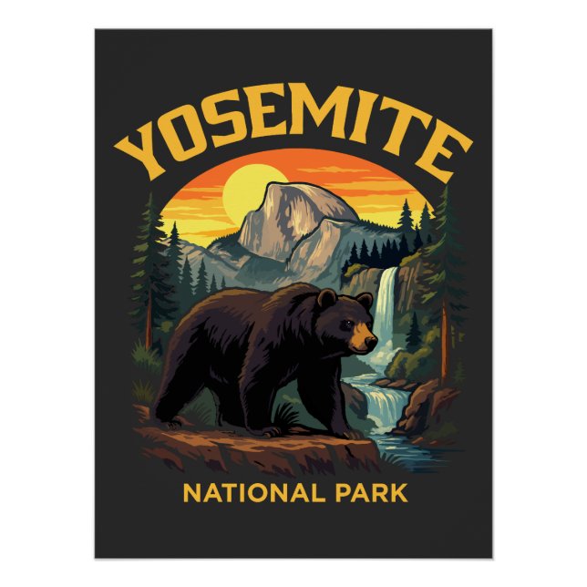 Yosemite National Park Poster (Front)