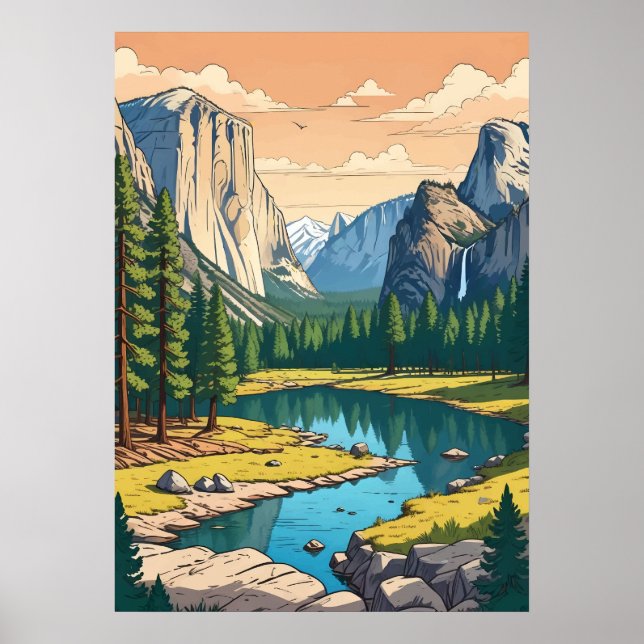 Yosemite National Park Poster (Front)