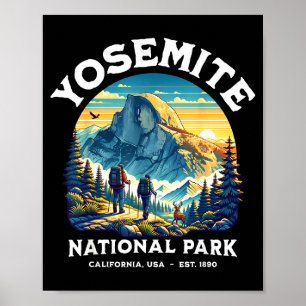 Yosemite National Park Retro Vintage Graphic Men W Poster