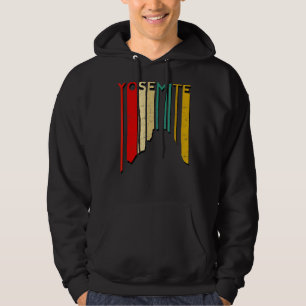Yosemite National Park Retro Vintage Mountain Hiki Hoodie