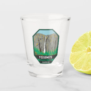 Yosemite National Park Ribbon Falls California Shot Glass