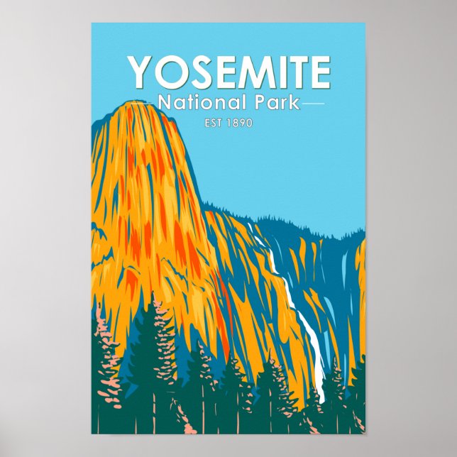 Yosemite National Park Sentinel Fall California Poster (Front)