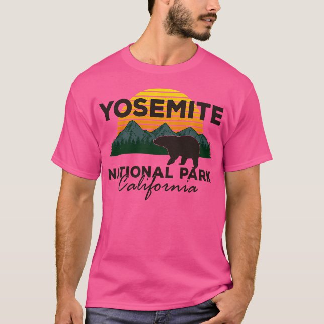 Yosemite National Park Sierra Nevada Black Bear Su T-Shirt (Front)