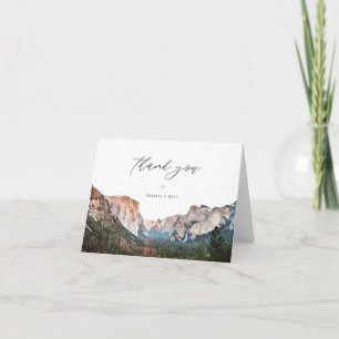 YOSEMITE National Park Skyline Destination Thank You Card