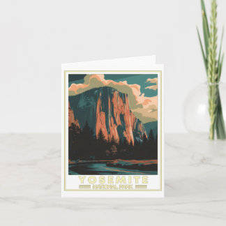 Yosemite National Park Sticker  Card