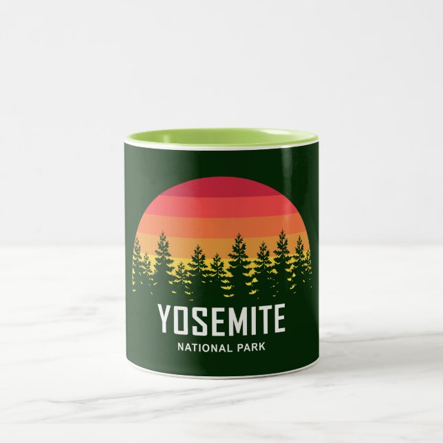 Yosemite National Park Two-Tone Coffee Mug (Center)
