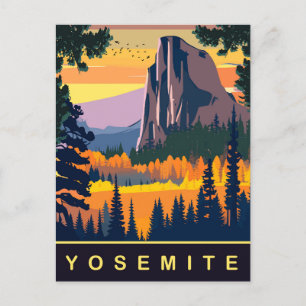 Yosemite, National Park, USA, Travel Postcard