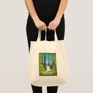 Yosemite National Park vacation poster. Tote Bag