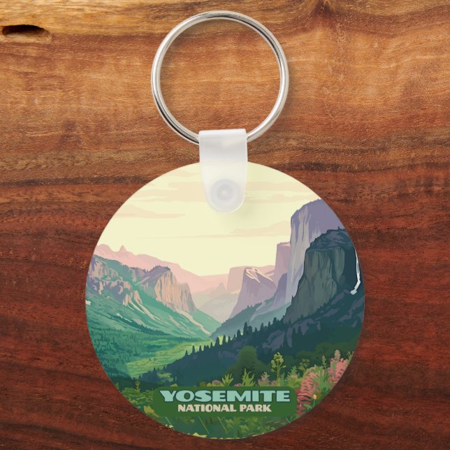Yosemite National Park Valley Half Dome Key Ring (Front)