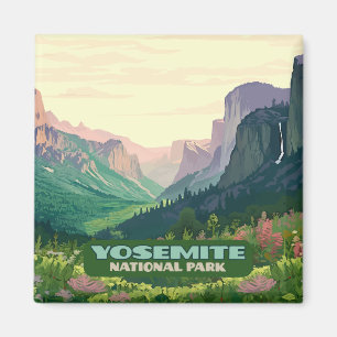 Yosemite National Park Valley Half Dome Magnet