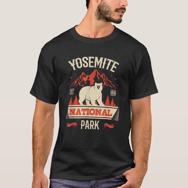 Yosemite National Park Vintage Gift  T-Shirt (Front)