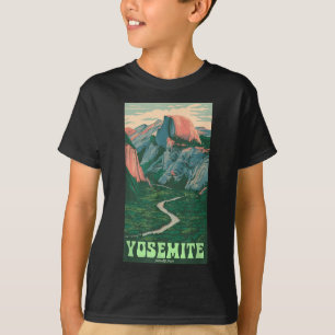 Yosemite National Park Vintage Half-dome, Hiking T T-Shirt