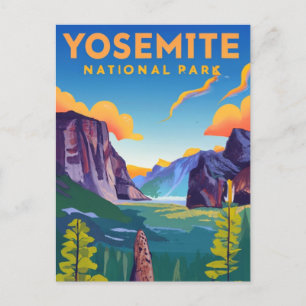 Yosemite National Park Vintage  Postcard