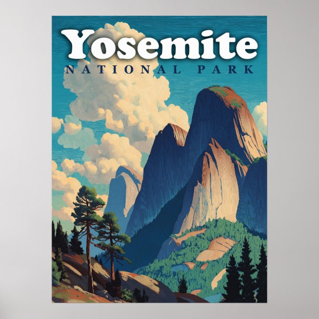 Yosemite National Park Vintage Poster (Front)